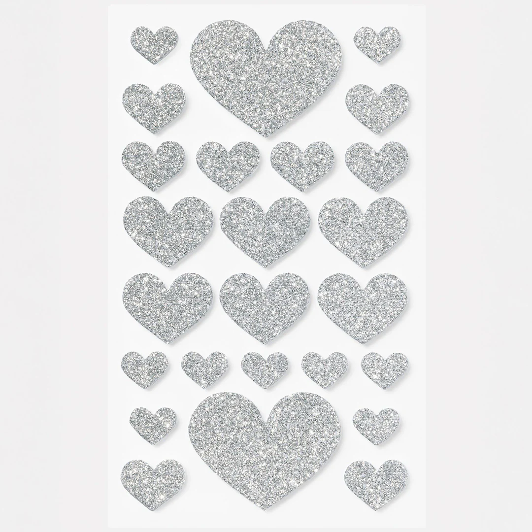 folia stickers hartjes classic - 50st - Image 3