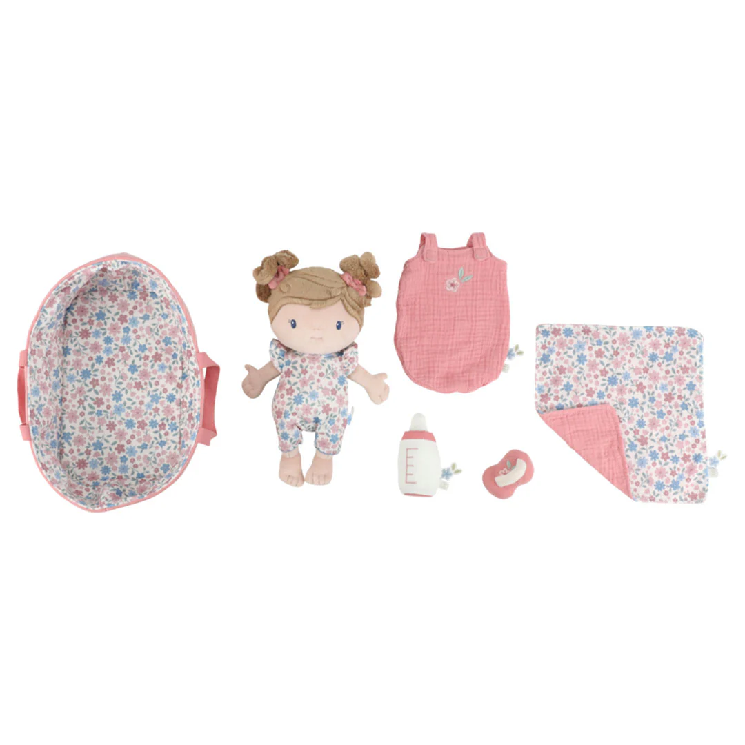 little dutch babypop in reiswieg - rosa - Image 4